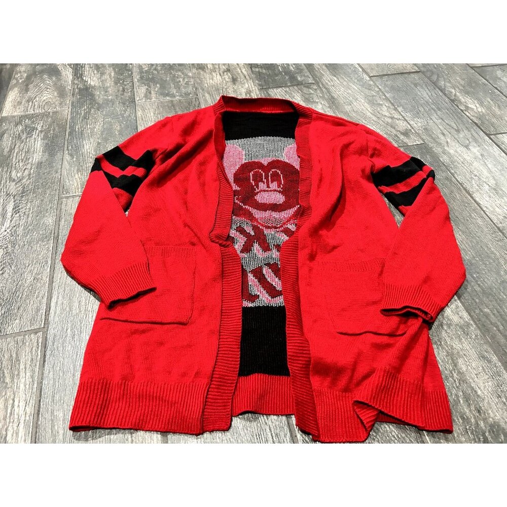 GENTLY USED DISNEY/MICKEY MOUSE OPEN CARDIGAN- SIMILAR TO MEDIUM